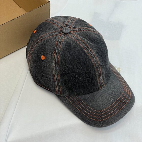 Diesel Dark Grey Contrast Denim Baseball Cap - Picture 2 of 6
